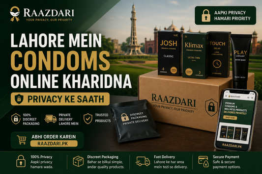 Buy Condoms Online in Lahore — Plain Packaging COD | RaazDari.pk