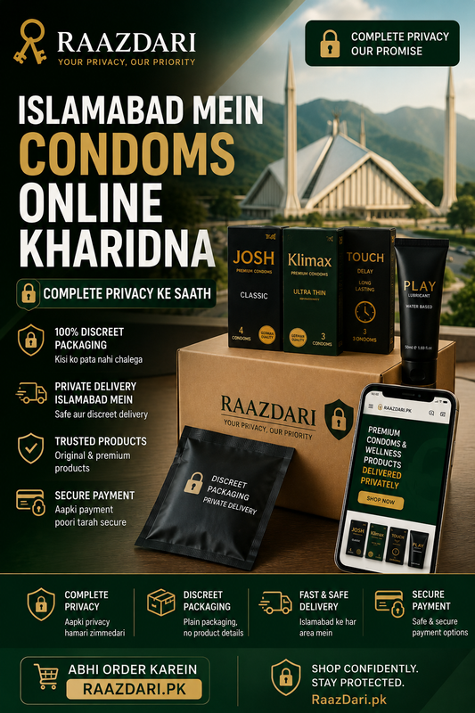 Buy Condoms Online in Islamabad — Discreet Private Delivery | RaazDari